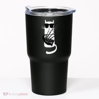 Funny Cat Wearing Sunglasses Playing Bagpipes Tumbler thumb 0