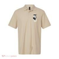 Funny Cat Wearing Sunglasses Playing Bagpipes Polo thumb 0