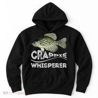 Funny Crappie Whisperer Fishing Black Crappie Lake Fish Gift Hoodie thumb 0