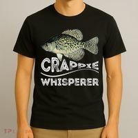 Funny Crappie Whisperer Fishing Black Crappie Lake Fish Gift T-Shirt thumb 3