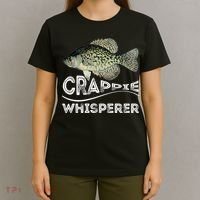 Funny Crappie Whisperer Fishing Black Crappie Lake Fish Gift T-Shirt thumb 4