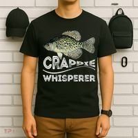 Funny Crappie Whisperer Fishing Black Crappie Lake Fish Gift T-Shirt thumb 6