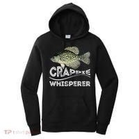Funny Crappie Whisperer Fishing Black Crappie Lake Fish Gift Women's Hoodie thumb 0