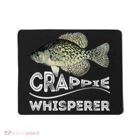 Funny Crappie Whisperer Fishing Black Crappie Lake Fish Gift Mousepad thumb 0