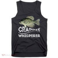 Funny Crappie Whisperer Fishing Black Crappie Lake Fish Gift Tank Top thumb 0