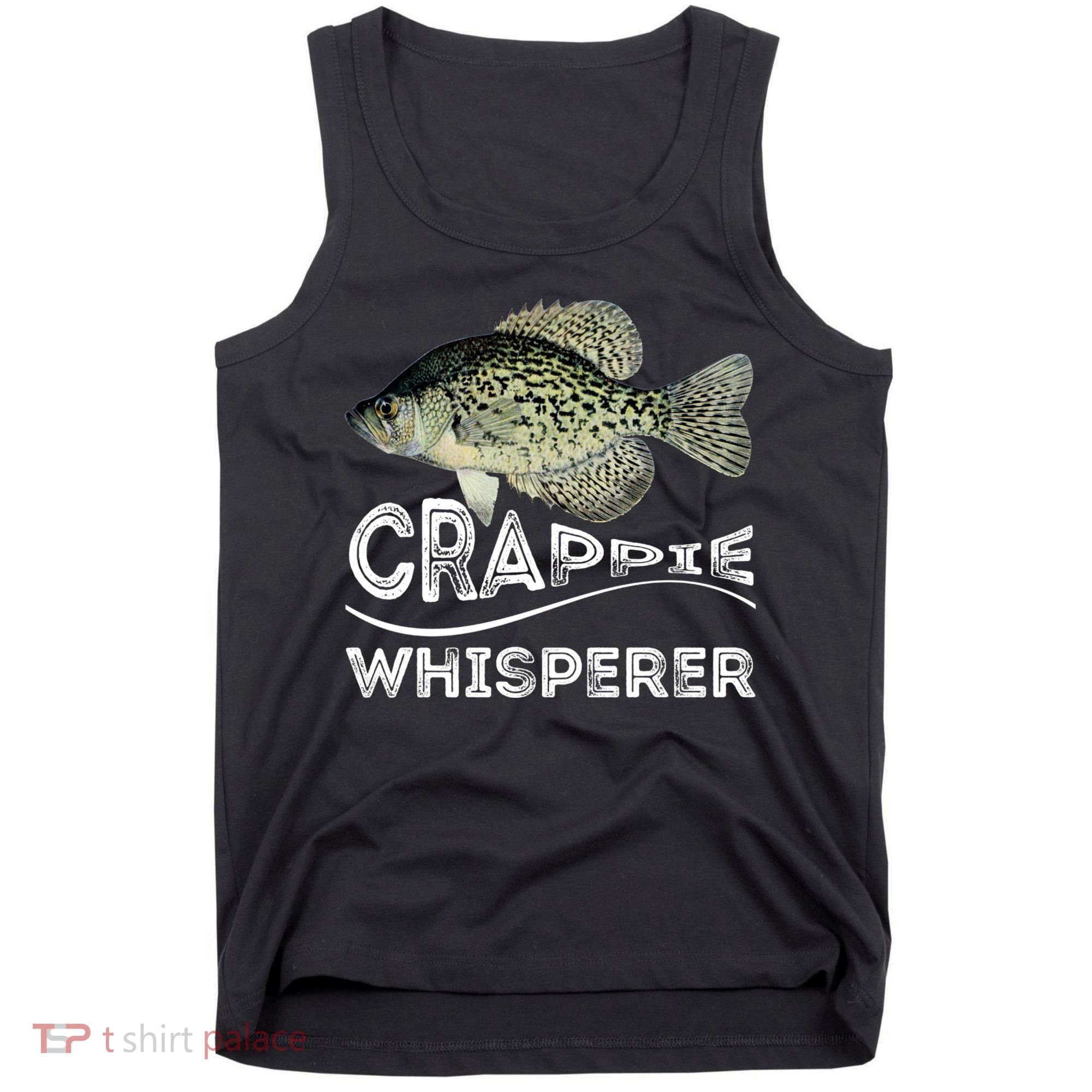 Funny Crappie Whisperer Fishing Black Crappie Lake Fish Gift Tank Top