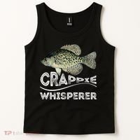 Funny Crappie Whisperer Fishing Black Crappie Lake Fish Gift Tank Top thumb 2