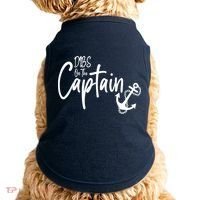 Funny Captain Wife Dibs on the Captain Doggie Tank thumb 0