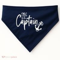 Funny Captain Wife Dibs on the Captain USA-Made Doggie Bandana thumb 0