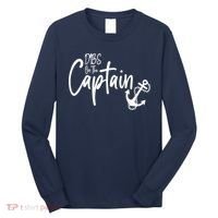 Funny Captain Wife Dibs on the Captain Long Sleeve Shirt thumb 0