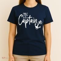 Funny Captain Wife Dibs on the Captain T-Shirt thumb 4