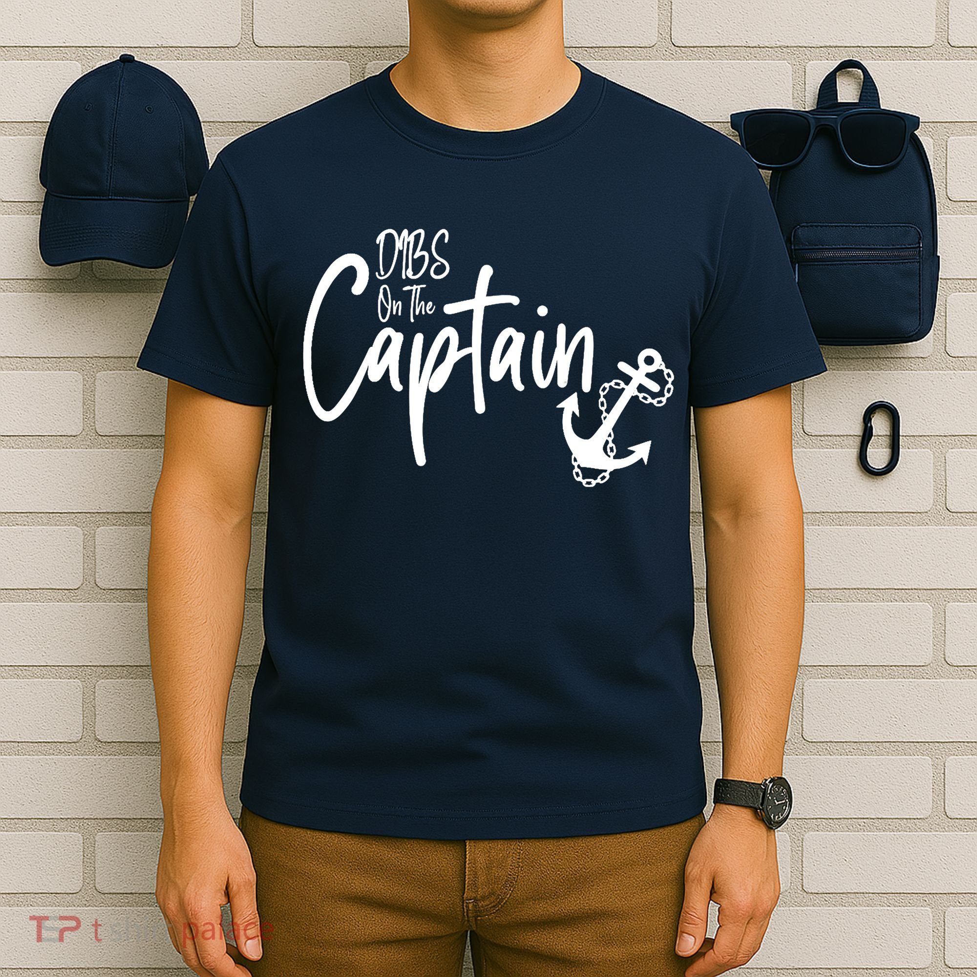 Funny Captain Wife Dibs on the Captain T-Shirt