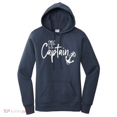 Funny Captain Wife Dibs on the Captain Women's Hoodie