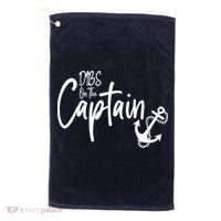 Funny Captain Wife Dibs on the Captain Golf Towel thumb 0