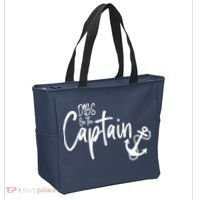 Funny Captain Wife Dibs on the Captain Tote Bag thumb 2