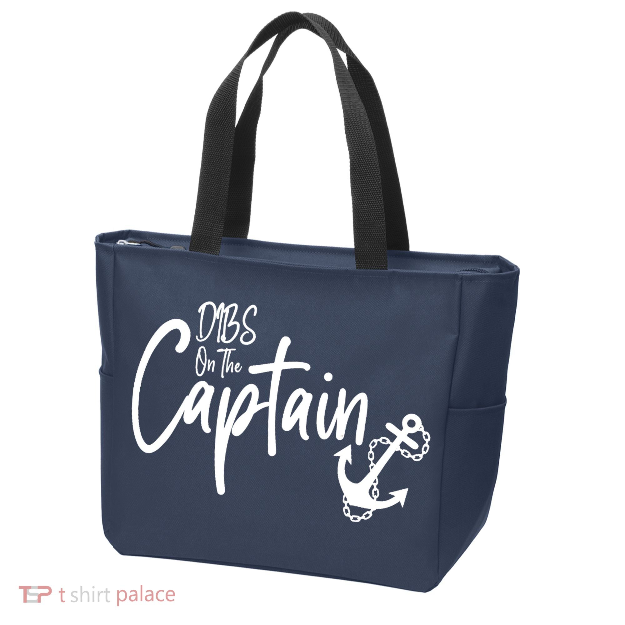 Funny Captain Wife Dibs on the Captain Tote Bag