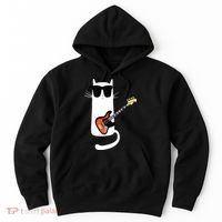 Funny Cat Wearing Sunglasses Playing Bass Guitar Hoodie thumb 0