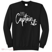 Funny Captain Wife Dibs On The Captain Tank Top Sweatshirt thumb 0
