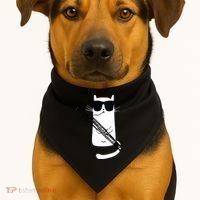 Funny Cat Wearing Sunglasses Playing Bassoon USA-Made Doggie Bandana thumb 1