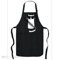 Funny Cat Wearing Sunglasses Playing Bassoon Apron thumb 0