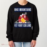 Fort Collins: Where Bikers And Mountain Meet Women's Sweatshirt thumb 0