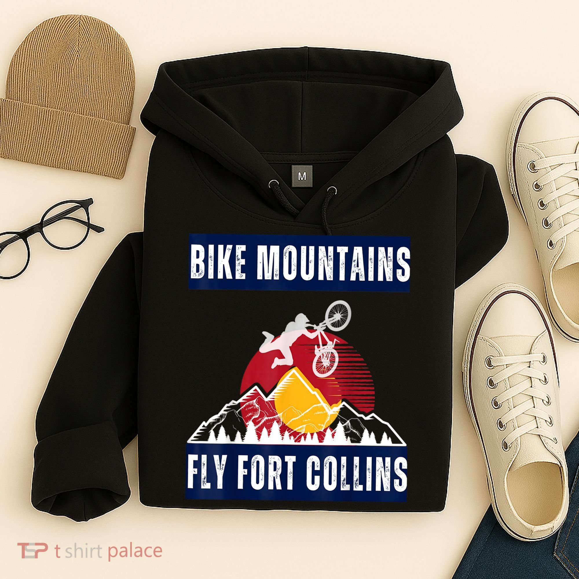 Fort Collins: Where Bikers And Mountain Meet Hoodie