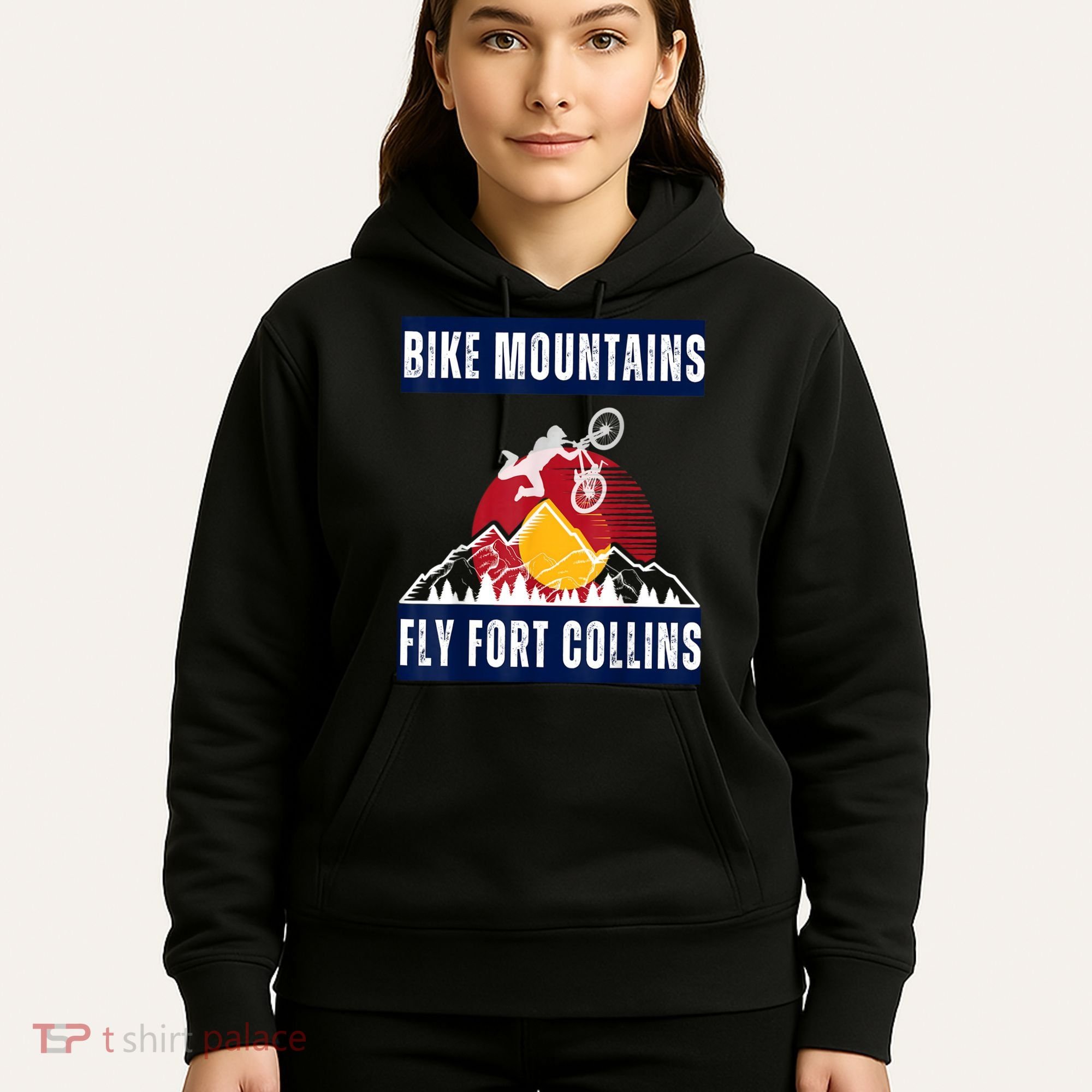 Fort Collins: Where Bikers And Mountain Meet Hoodie
