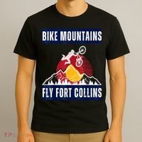 Fort Collins: Where Bikers And Mountain Meet T-Shirt thumb 3