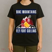 Fort Collins: Where Bikers And Mountain Meet T-Shirt thumb 4