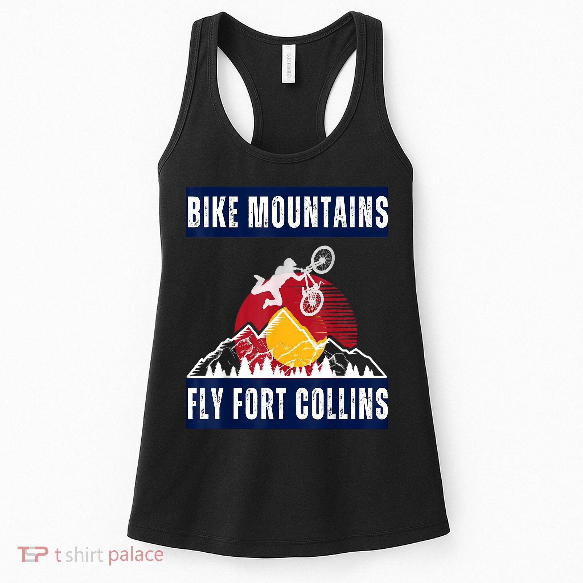 Fort Collins: Where Bikers And Mountain Meet Women's Tank Top