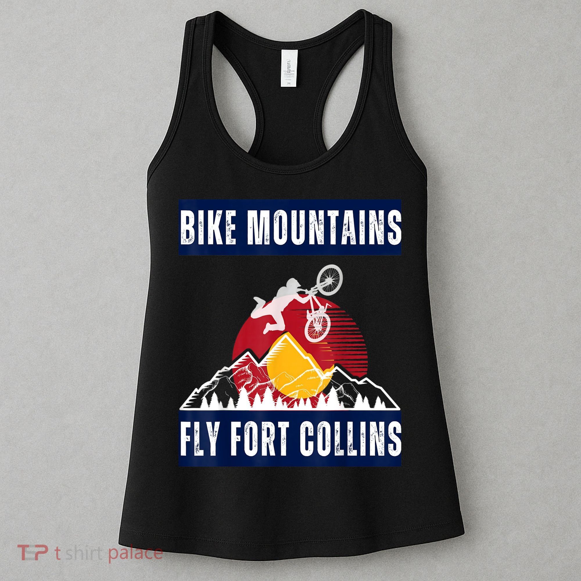 Fort Collins: Where Bikers And Mountain Meet Women's Tank Top