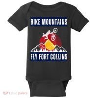 Fort Collins: Where Bikers And Mountain Meet Baby Bodysuit thumb 0