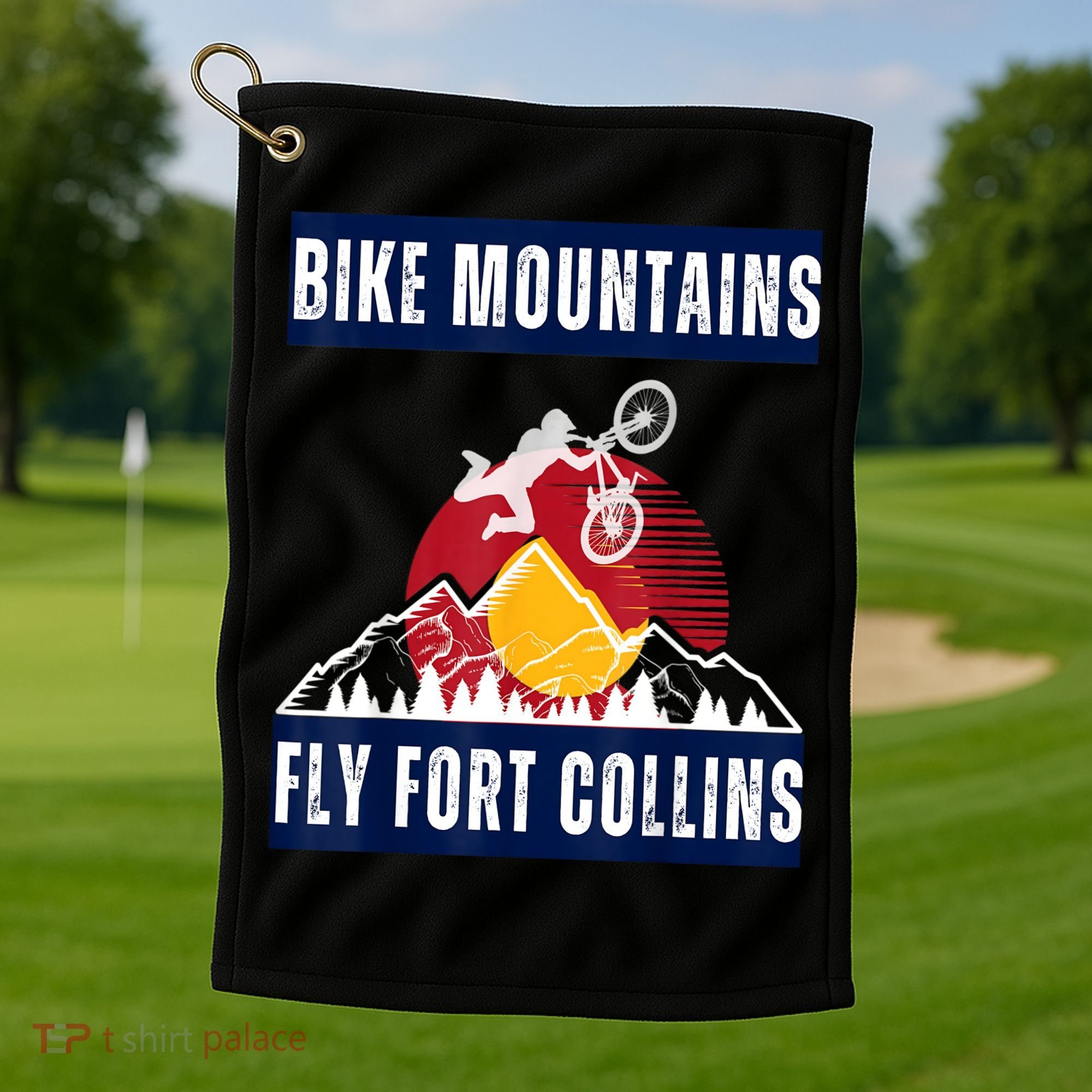 Fort Collins: Where Bikers And Mountain Meet Golf Towel