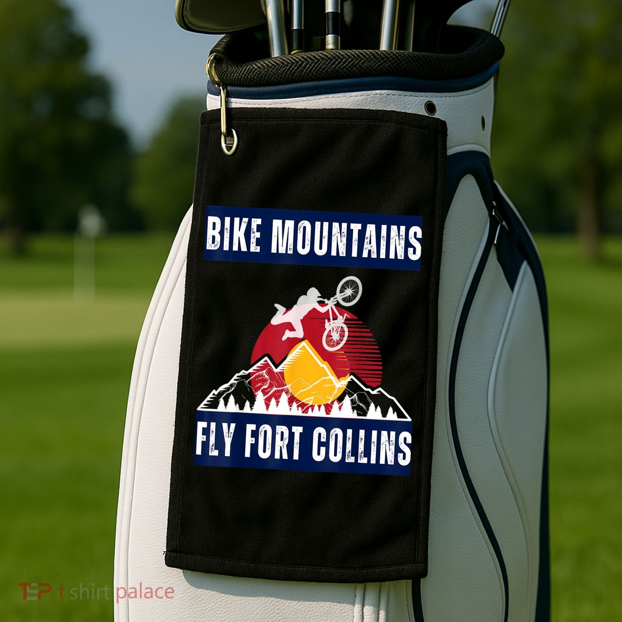 Fort Collins: Where Bikers And Mountain Meet Golf Towel