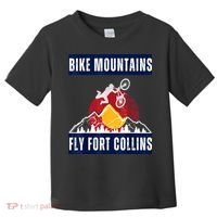 Fort Collins: Where Bikers And Mountain Meet Toddler T-Shirt thumb 0