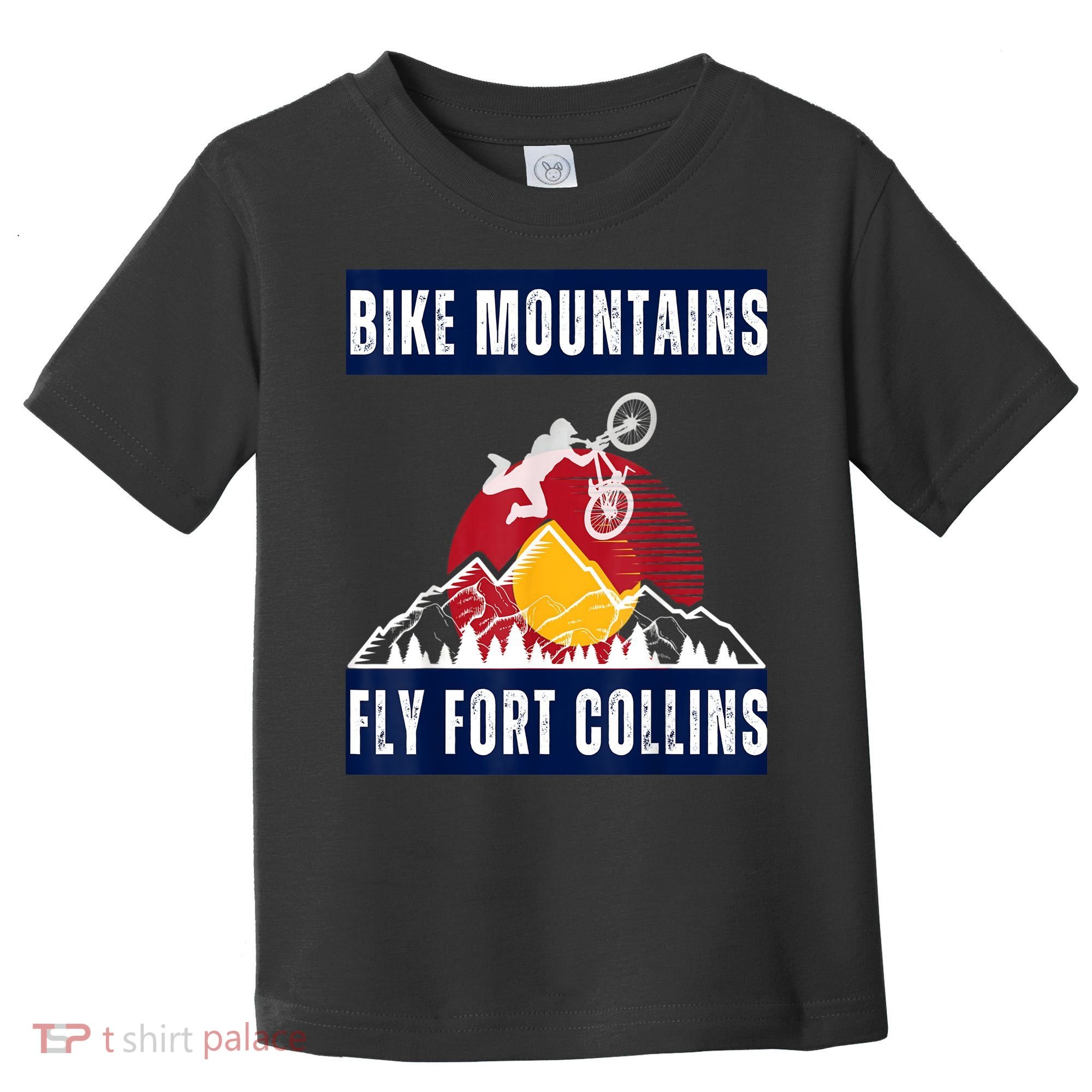 Fort Collins: Where Bikers And Mountain Meet Toddler T-Shirt