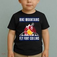 Fort Collins: Where Bikers And Mountain Meet Toddler T-Shirt thumb 2