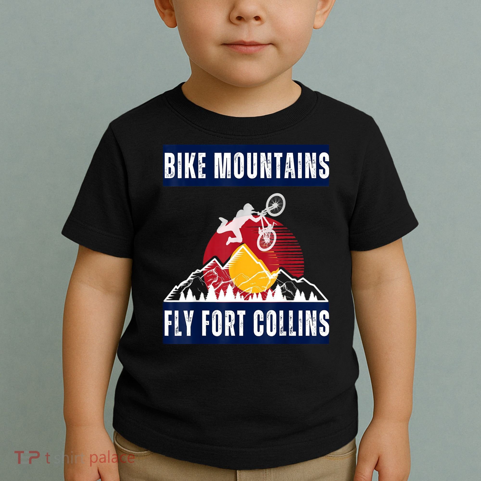 Fort Collins: Where Bikers And Mountain Meet Toddler T-Shirt