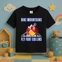 Fort Collins: Where Bikers And Mountain Meet Toddler T-Shirt thumb 3