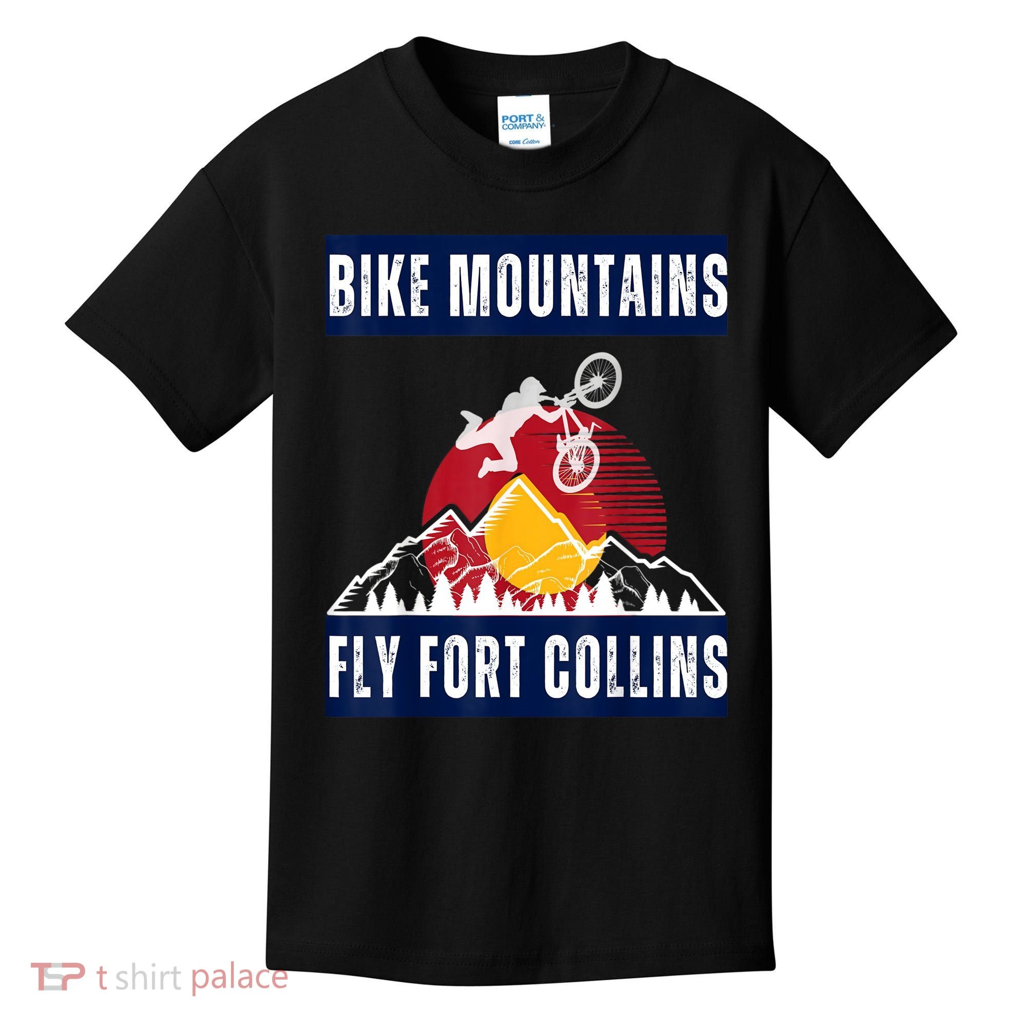 Fort Collins: Where Bikers And Mountain Meet Kids T-Shirt