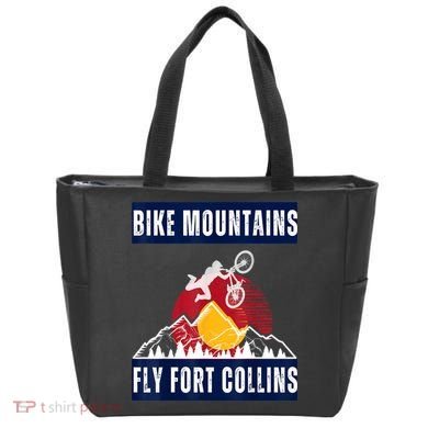 Fort Collins: Where Bikers And Mountain Meet Tote Bag