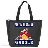 Fort Collins: Where Bikers And Mountain Meet Tote Bag thumb 0