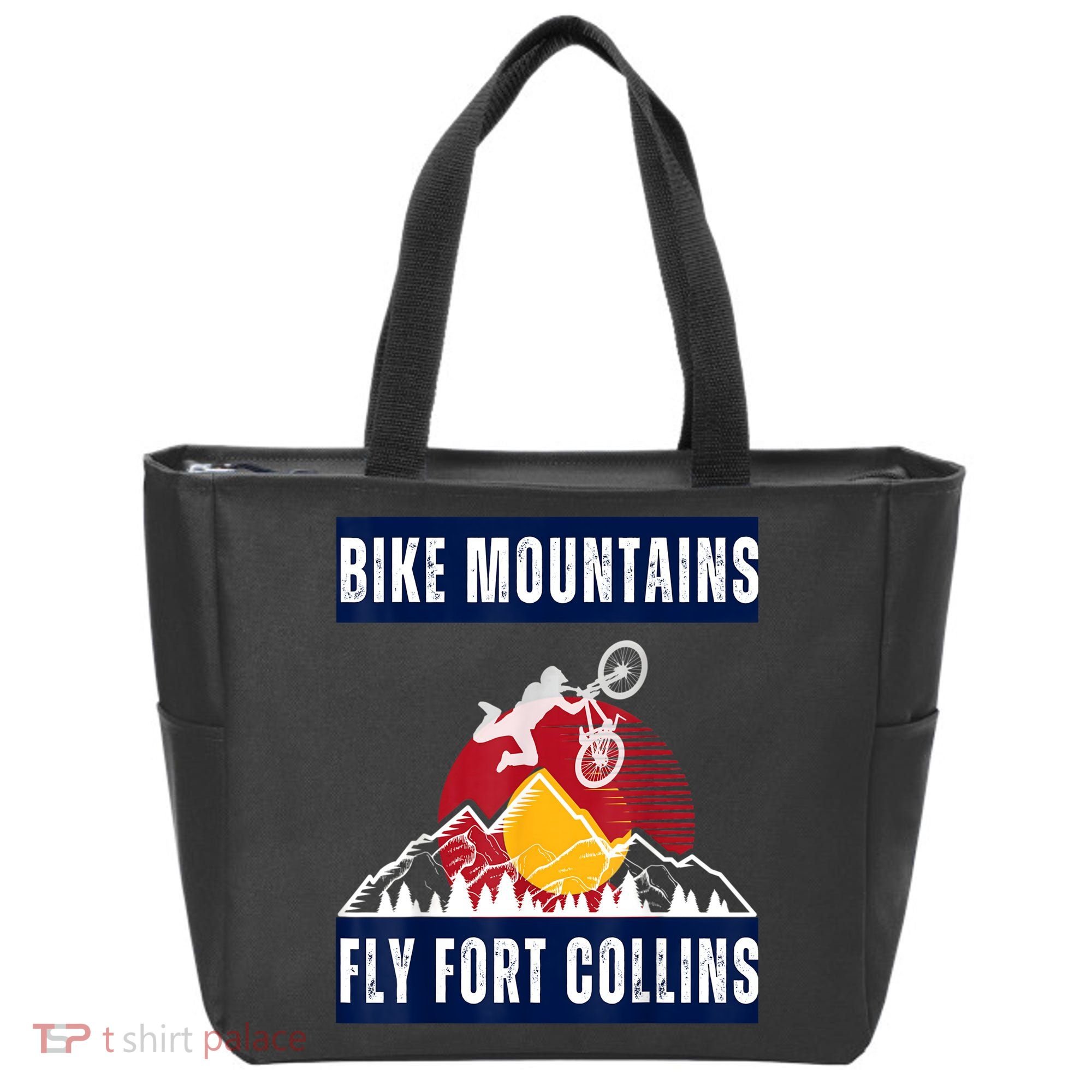 Fort Collins: Where Bikers And Mountain Meet Tote Bag