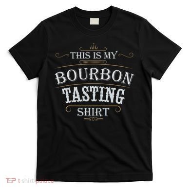 Funny Christmas Whiskey Drinking This Is My Bourbon Tasting T-Shirt