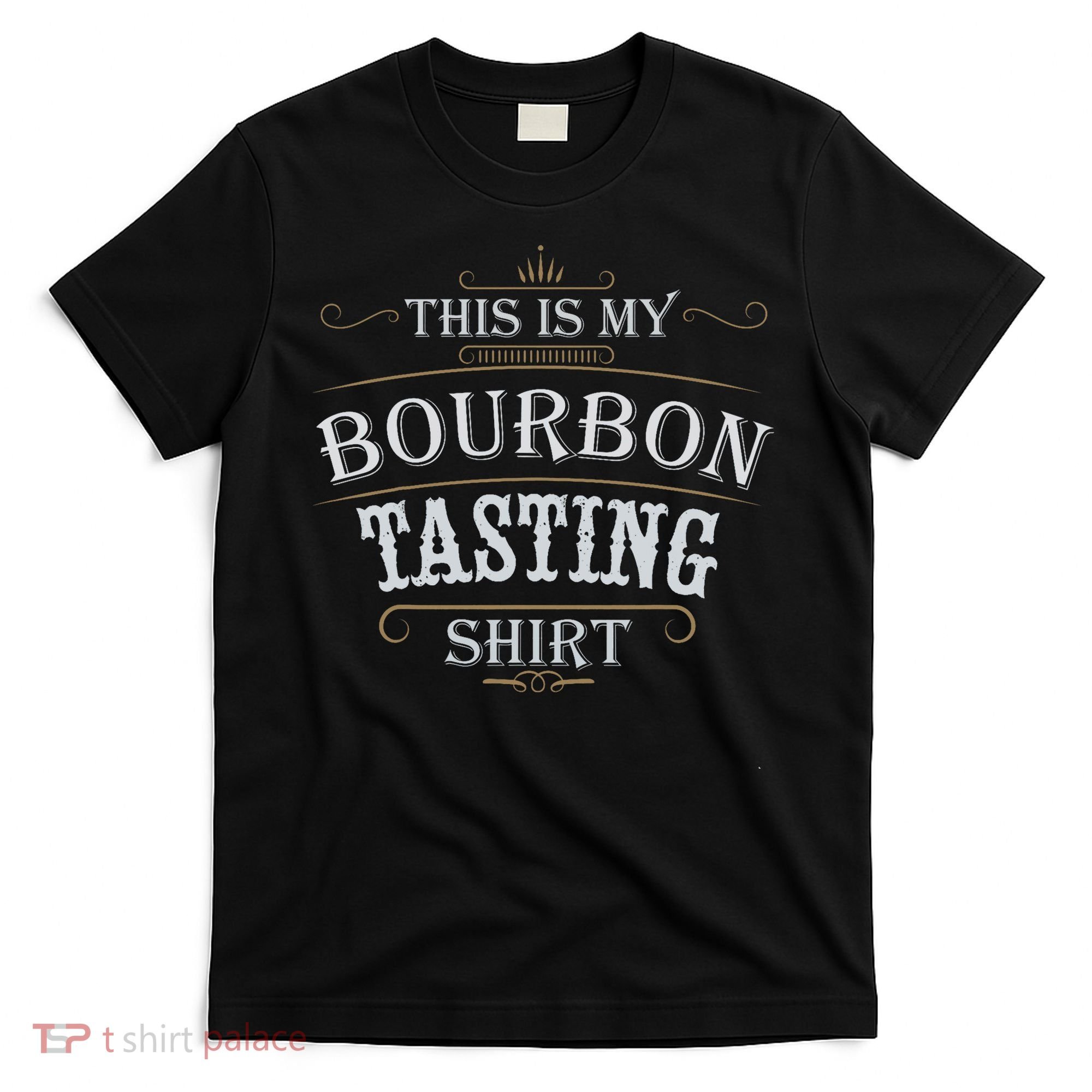 Funny Christmas Whiskey Drinking This Is My Bourbon Tasting T-Shirt