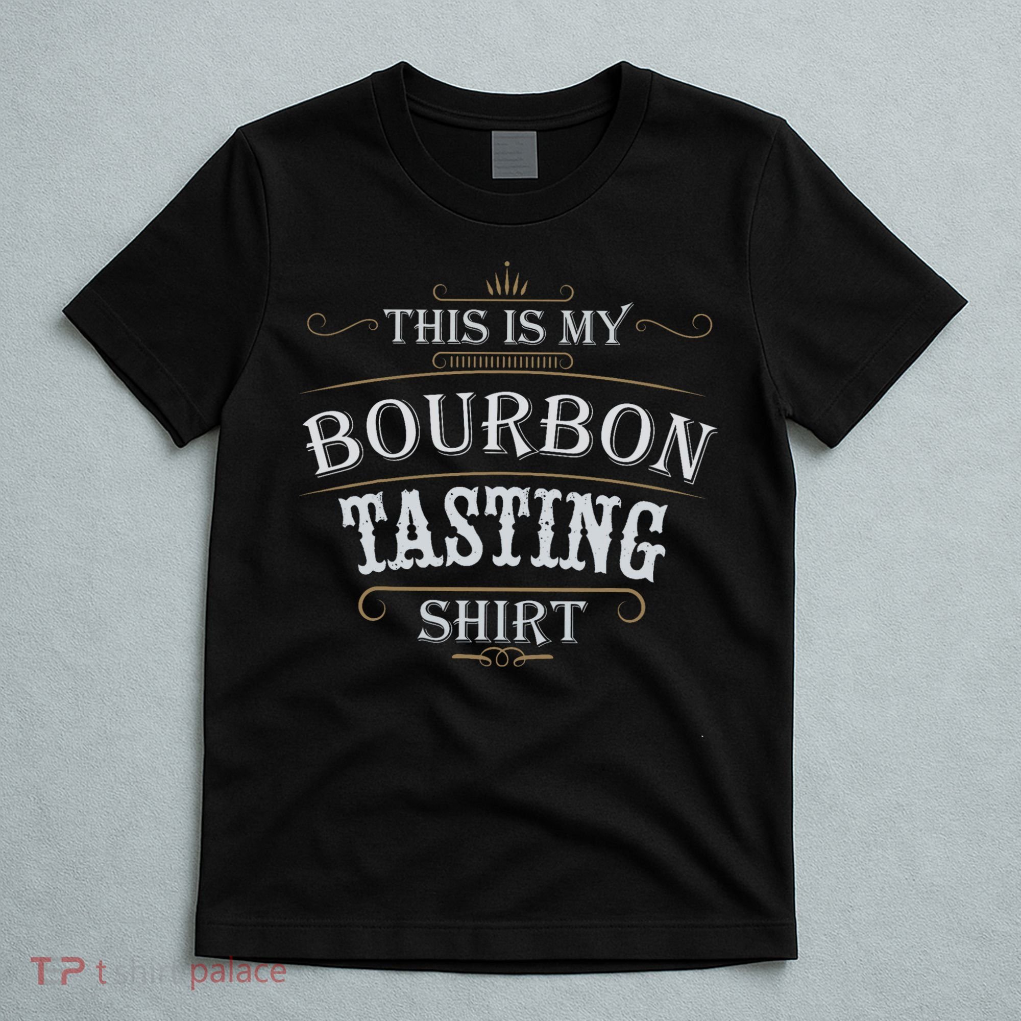 Funny Christmas Whiskey Drinking This Is My Bourbon Tasting T-Shirt