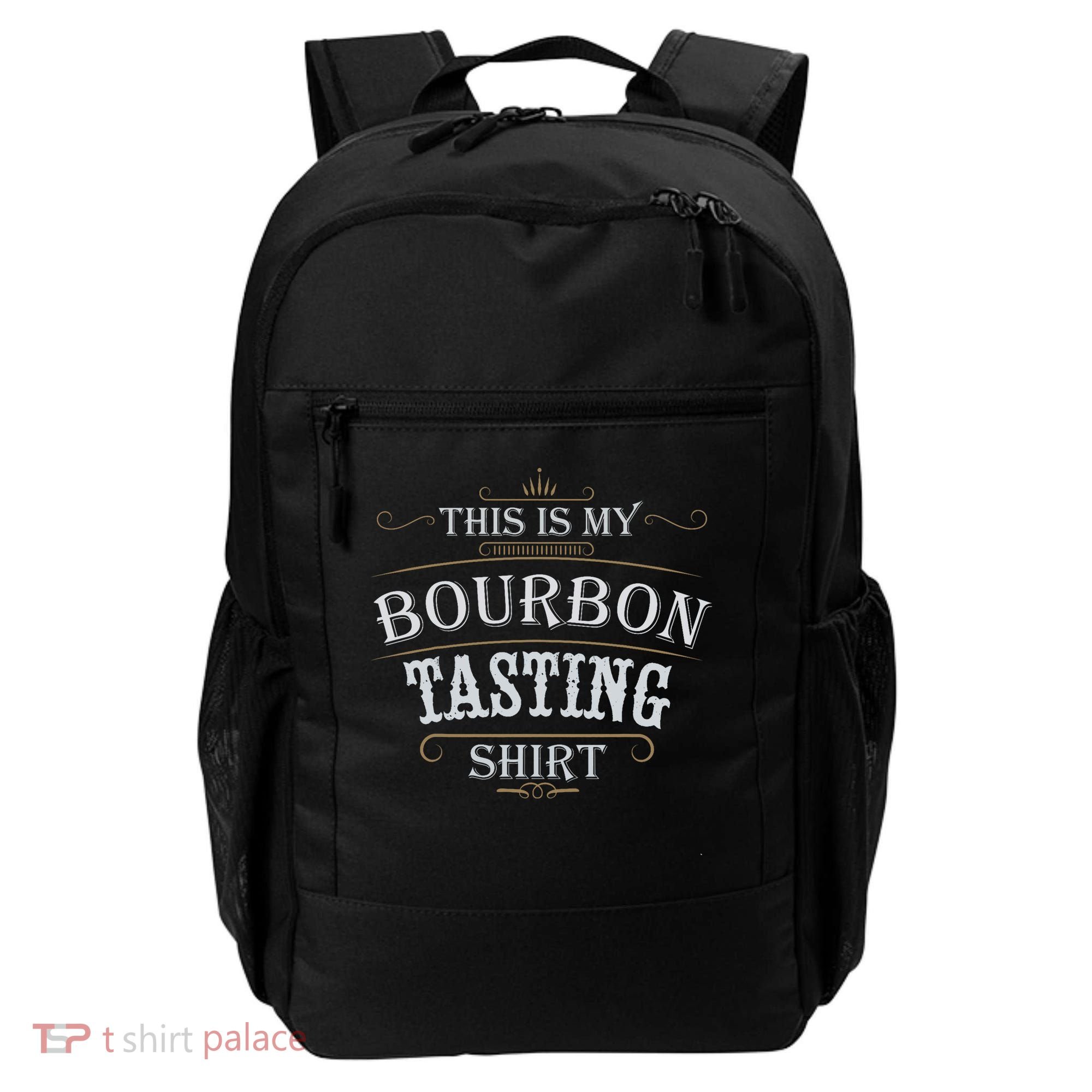 Funny Christmas Whiskey Drinking This Is My Bourbon Tasting Backpack