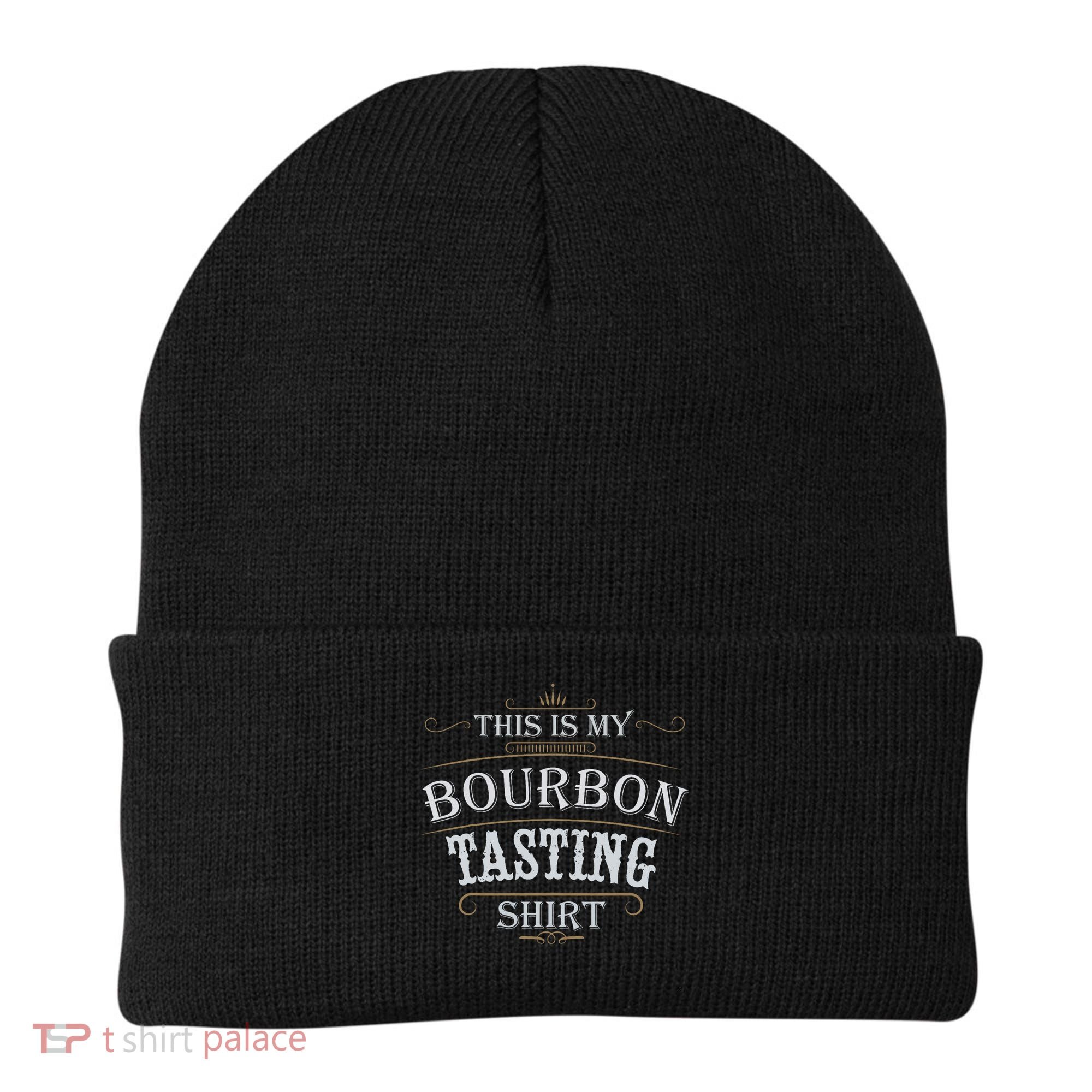 Funny Christmas Whiskey Drinking This Is My Bourbon Tasting Beanie