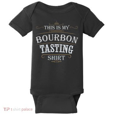 Funny Christmas Whiskey Drinking This Is My Bourbon Tasting Baby Bodysuit