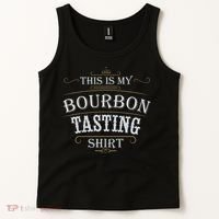 Funny Christmas Whiskey Drinking This Is My Bourbon Tasting Tank Top thumb 2